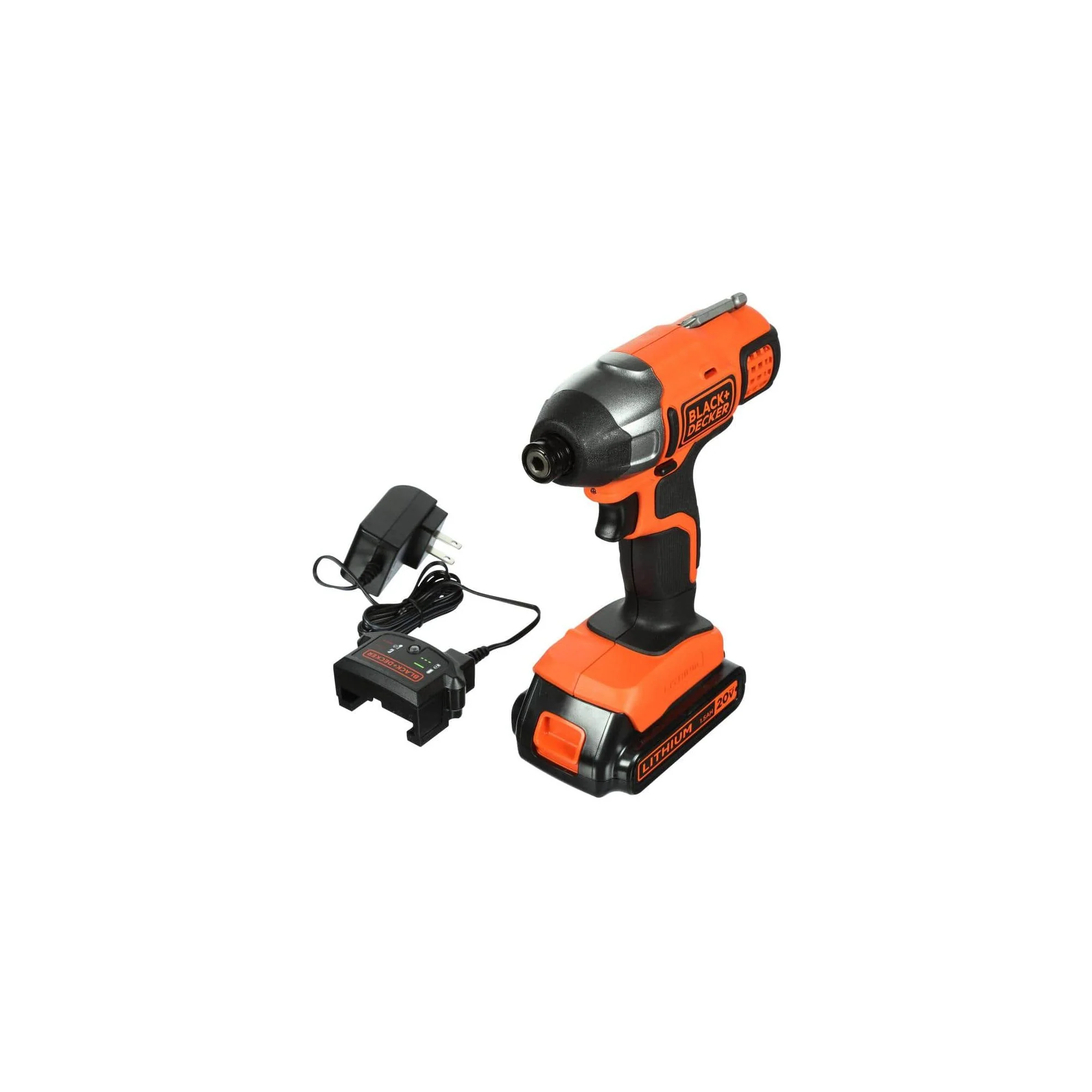 PARAFUSADEIRA IMPACTO 1/4 20V C/ 1 BATERIA E CARREGADOR 155NM BDCI20C BLACK DECKER